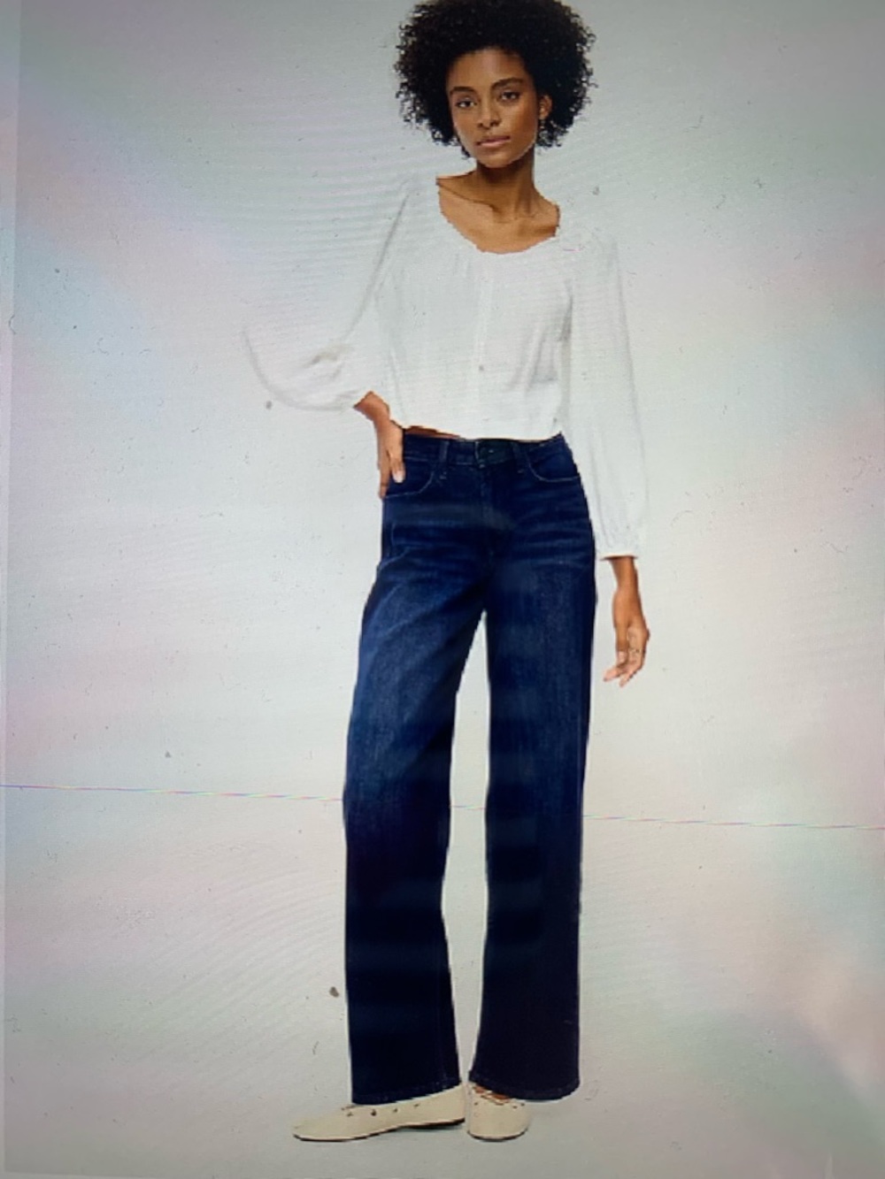 Old Navy Dark Blue Wow Wide-Leg Jeans
